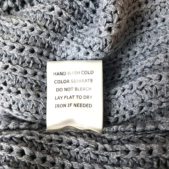 LELIS Knitted V-Neck Button Down Long Sleeve Light Purple Siz S Cardigan Sweater - Picture 12 of 12